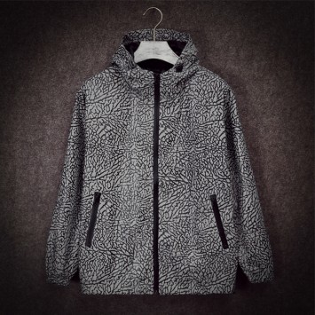 FCP140#秋冬季时尚连帽拉链风衣