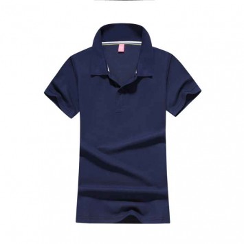 PZT901B#女款CVC翻领短袖POLO衫210克