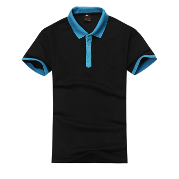 PSH820#珠地加厚撞色polo衫