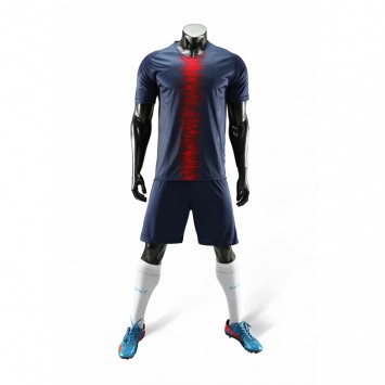 HSWK1703#巴黎主场足球服运动套装