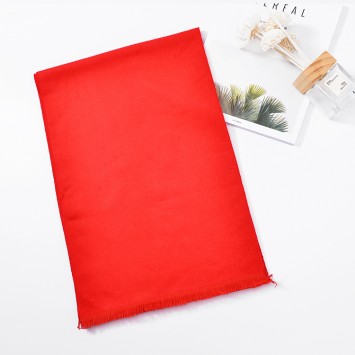 WFSSC112#大红色桑蚕丝围巾