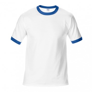 JD76600#180g撞色领圆领短袖