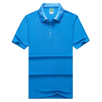 PSH238#环保棉青花瓷短袖翻领Polo衫