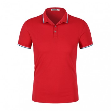 PZR6880#32支冰陶丝翻领polo衫