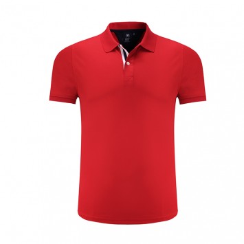 PHL8007#男款丝光珠花短袖POLO衫