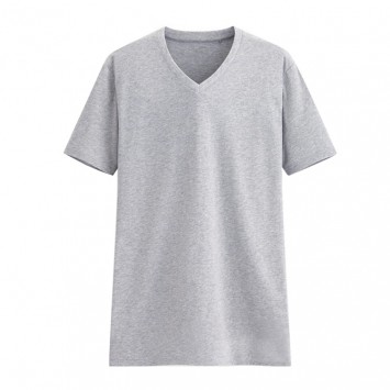 JD63V00#男款杰丹150g纯棉V领短袖