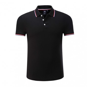 MJYP7518#男款双股纱翻领POLO衫