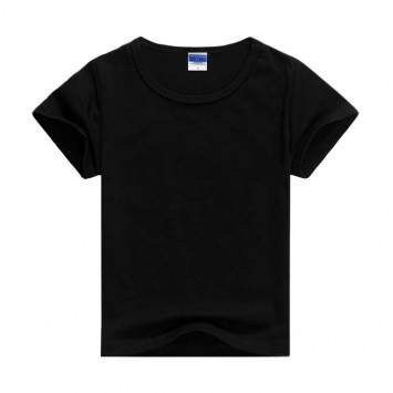 THY203#童款莱卡棉纯色短袖