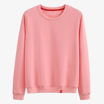 DDYN701#女款全棉毛圈圆领长袖卫衣