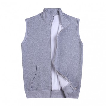 YSYY09#立领拉链不倒绒马甲卫衣