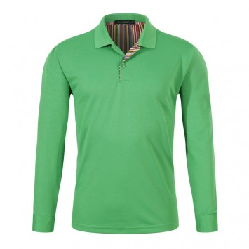 PCF102#260克彩虹背男女款翻领长袖