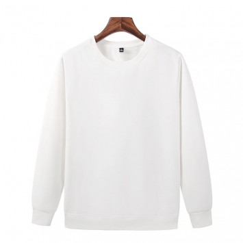 WJH022#抓绒面料长袖圆领卫衣