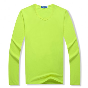 HBT1104#女款莫代尔长袖纯色v领