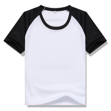 HBT2219#儿童款速干插肩短袖圆领