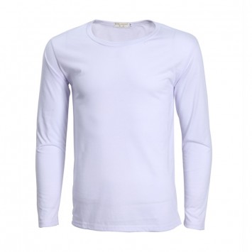 TTS075#莫代尔白色长袖