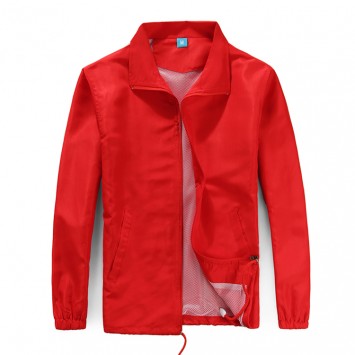 WHVF004#水蜜桃料立领拉链风衣