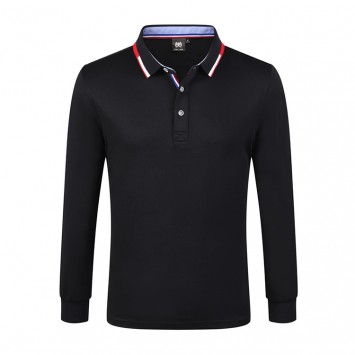 PHL9058#铜氨丝长袖翻领POLO