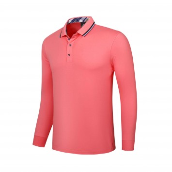 HXM3103#260克兰精棉拉架翻领长袖