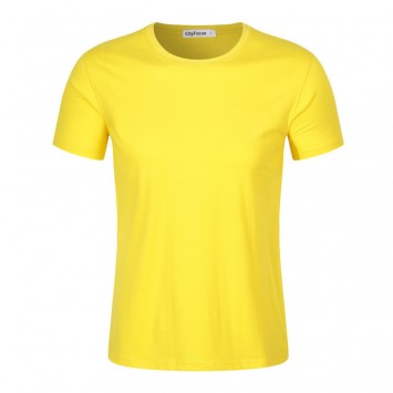 TCF302#女款180g赛络棉奥代尔螺纹短袖