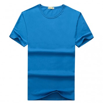 TSH901#小螺纹纯棉圆领T恤