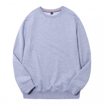 WHD8851#毛圈流线棉圆领纯色卫衣