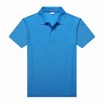 WFSA021#丝光棉高级翻领短袖