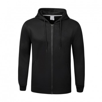 WTS523#抓绒拉链连帽侧口卫衣