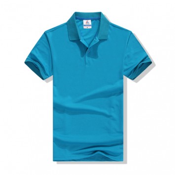 PLW3213#32支精梳棉CVC珠地翻领短袖