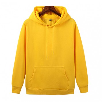 WJH021#抓绒带帽套头卫衣