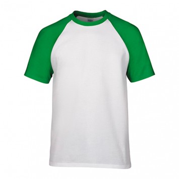 JD76500#180g纯棉插肩圆领短袖