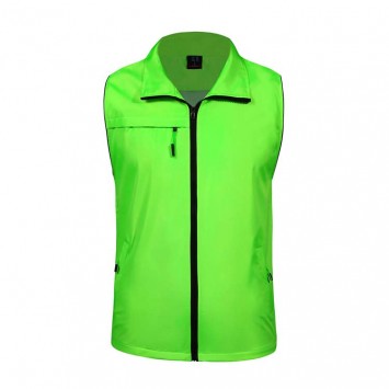 MZT306#复合双层袖口反光条真口袋马甲