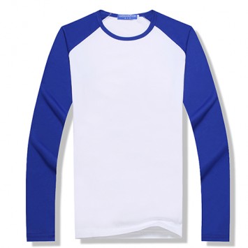 HBT1107#成人款莫代尔插肩长袖圆领