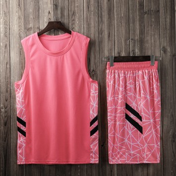 XBFXL006#涤纶面料成人款篮球服