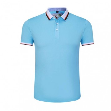 PZT5803#洗水棉翻领短袖POLO衫200克