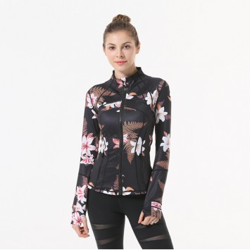 BWJ1831#瑜伽训练拉链外套