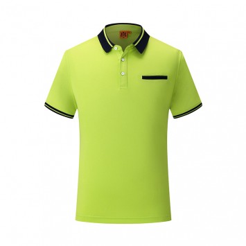 PSD1888#圆润口袋版翻领短袖polo