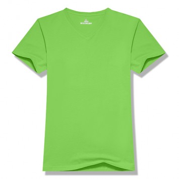 HBT6602#男款木浆纤维短袖V领