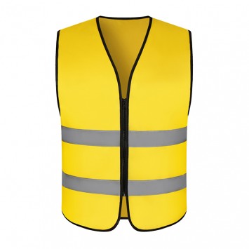 WHRF021#不过肩拉链反光马甲