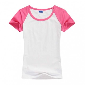 THY102#女款莱卡棉插肩短袖T恤