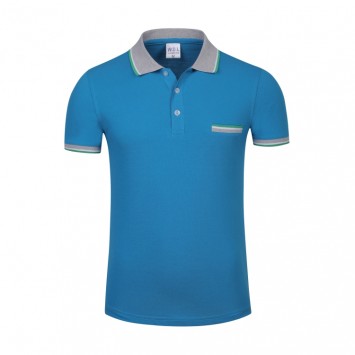 PZT903#棉插色珠地真口袋200克