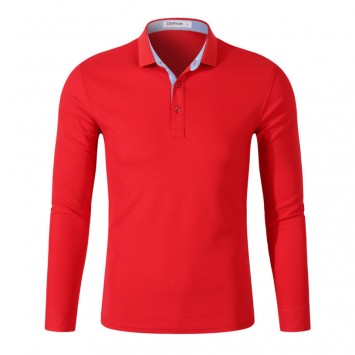 PCF255#奥戴尔棉长袖翻领POLO衫