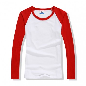 TLW3216#女款200克莱卡精梳插肩长袖