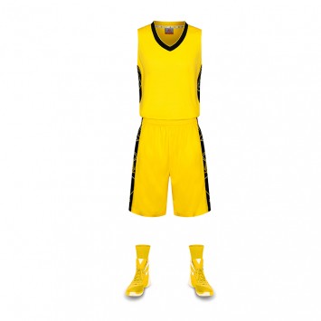 YLD8008#梯级条纹提花篮球服