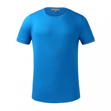 WYEV9888#丝光棉圆领短袖T恤衫