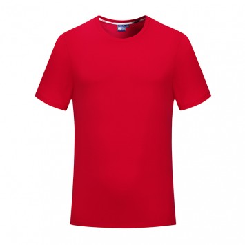 MLD8001#欧根棉圆领短袖T恤衫