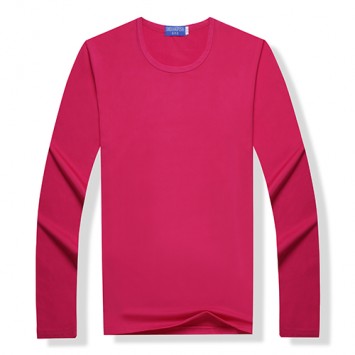 HBT1105#男款莫代尔长袖纯色圆领