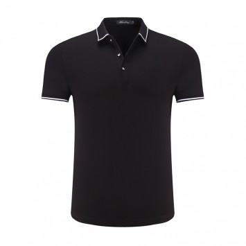 PHL6016#男款RC珠花翻领短袖POLO衫