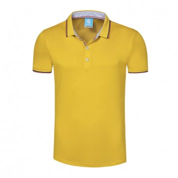 PTS613#亚麻三色边翻领