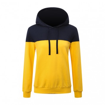 WWY8002#撞色带帽套头卫衣