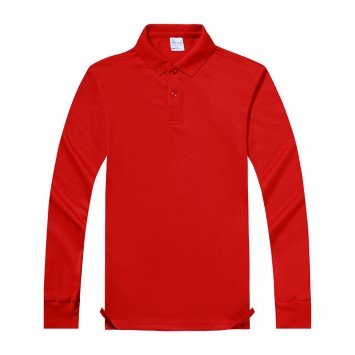 QXC003#翻领粗珠地长袖POLO衫